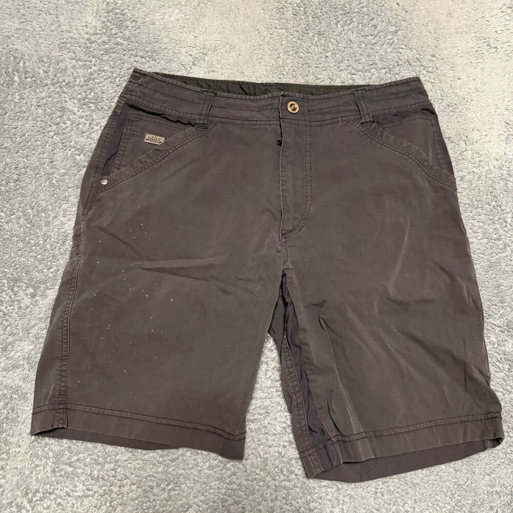 Kuhl Renegade Shorts Mens 34 Gray 10" Inseam Technical Hiking 5268